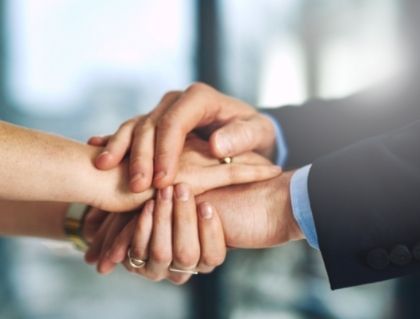 Caring hands holding Caring hands holding